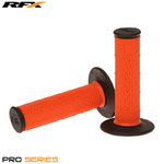 RFX Par de alças de dois componentes da Série Pro extremidades pretas (Laranja/Preto)
