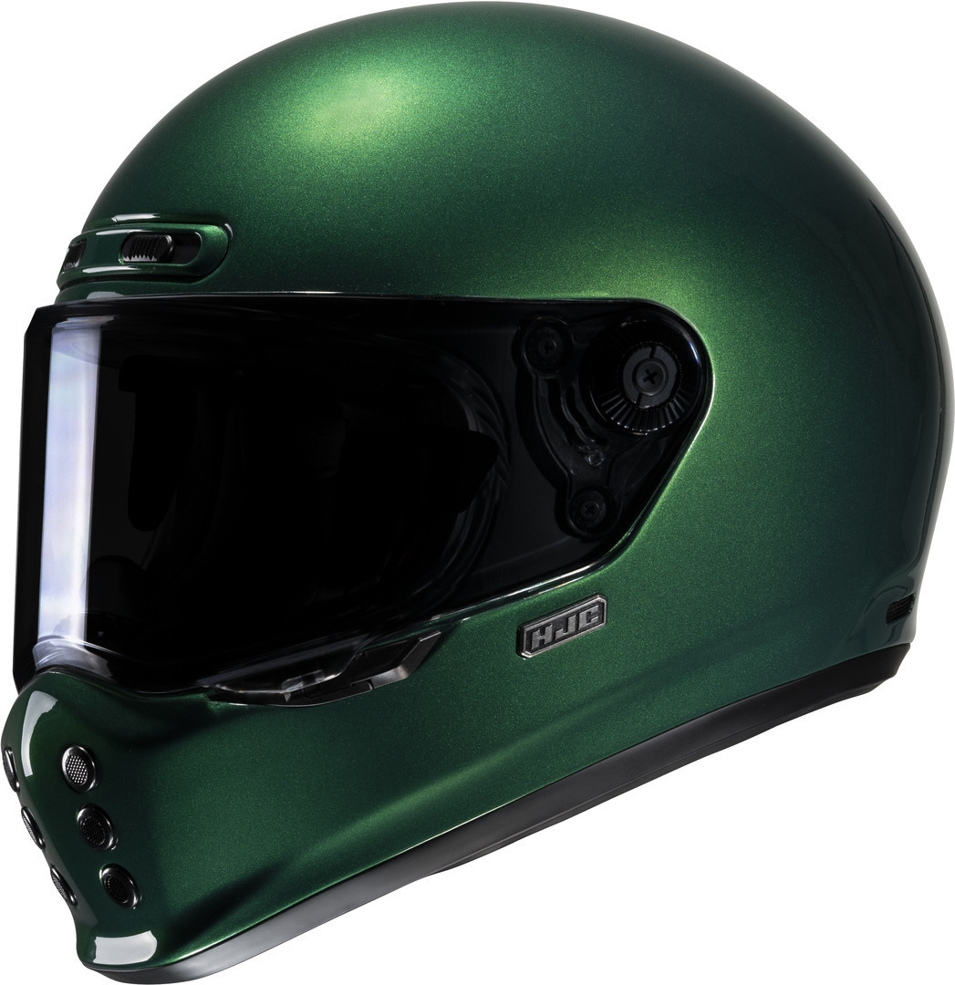HJC V10 Solid Helm, grün, Größe XS 54 55