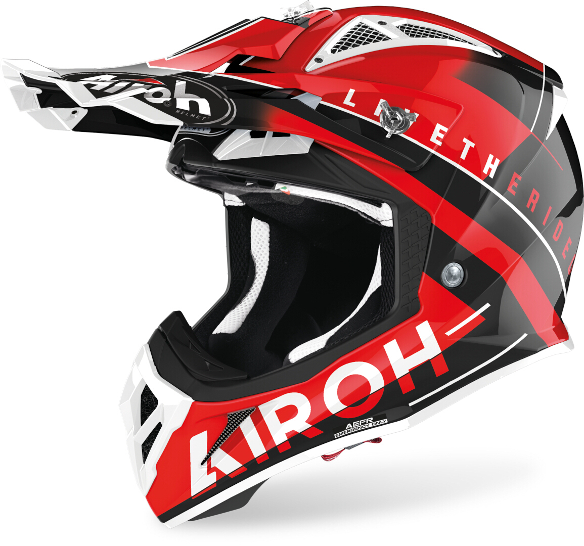 Airoh Aviator ACE Amaze Motocross hjelm, rød, størrelse XS