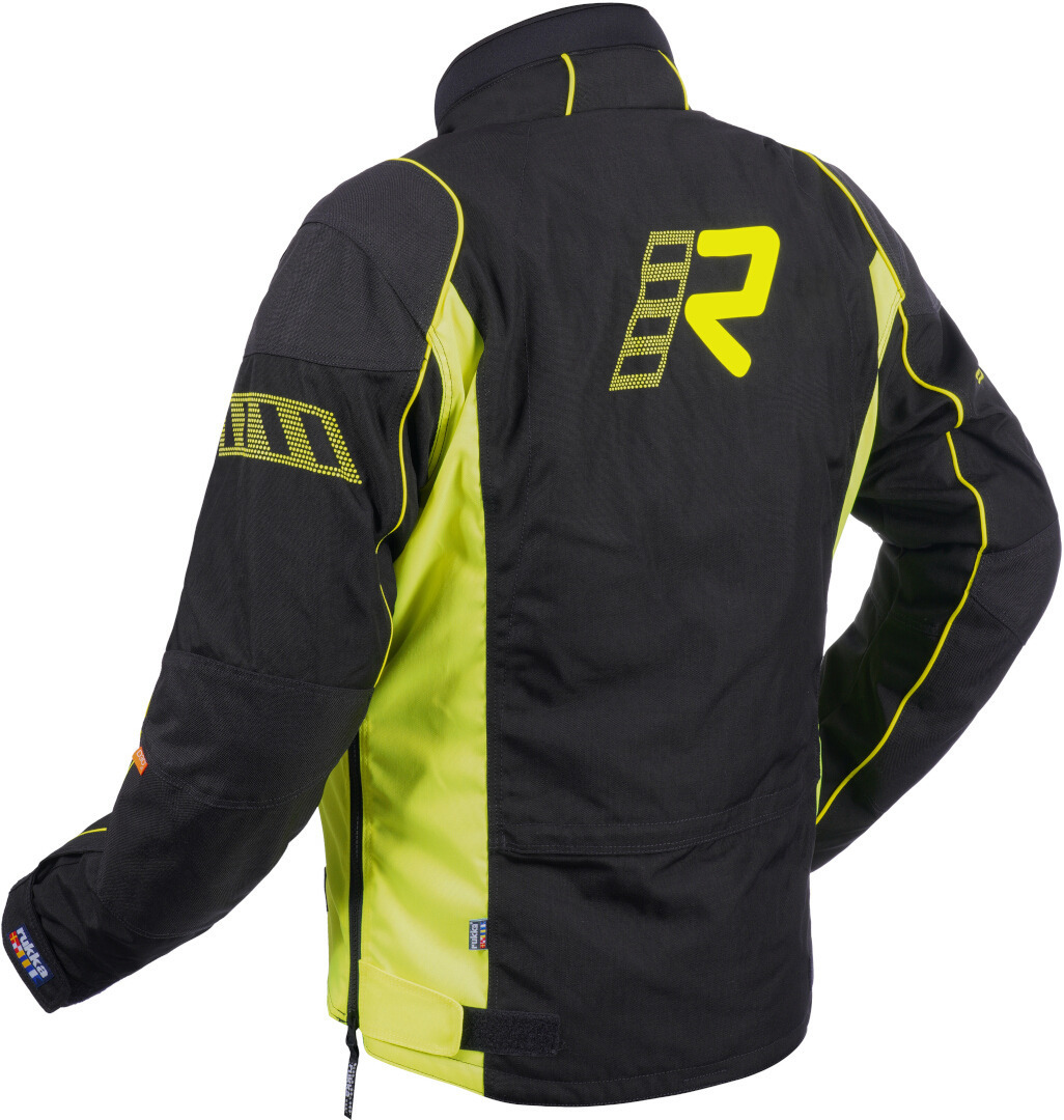 Photos - Motorcycle Clothing Rukka Trave-R Motorcycle Textile Jacket, black-yellow, Size 54 for Men 