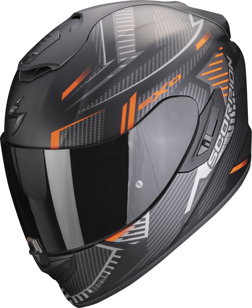 Scorpion EXO-1400 Evo Air Shell Helmet, black-orange, Size L, black-orange, Size L