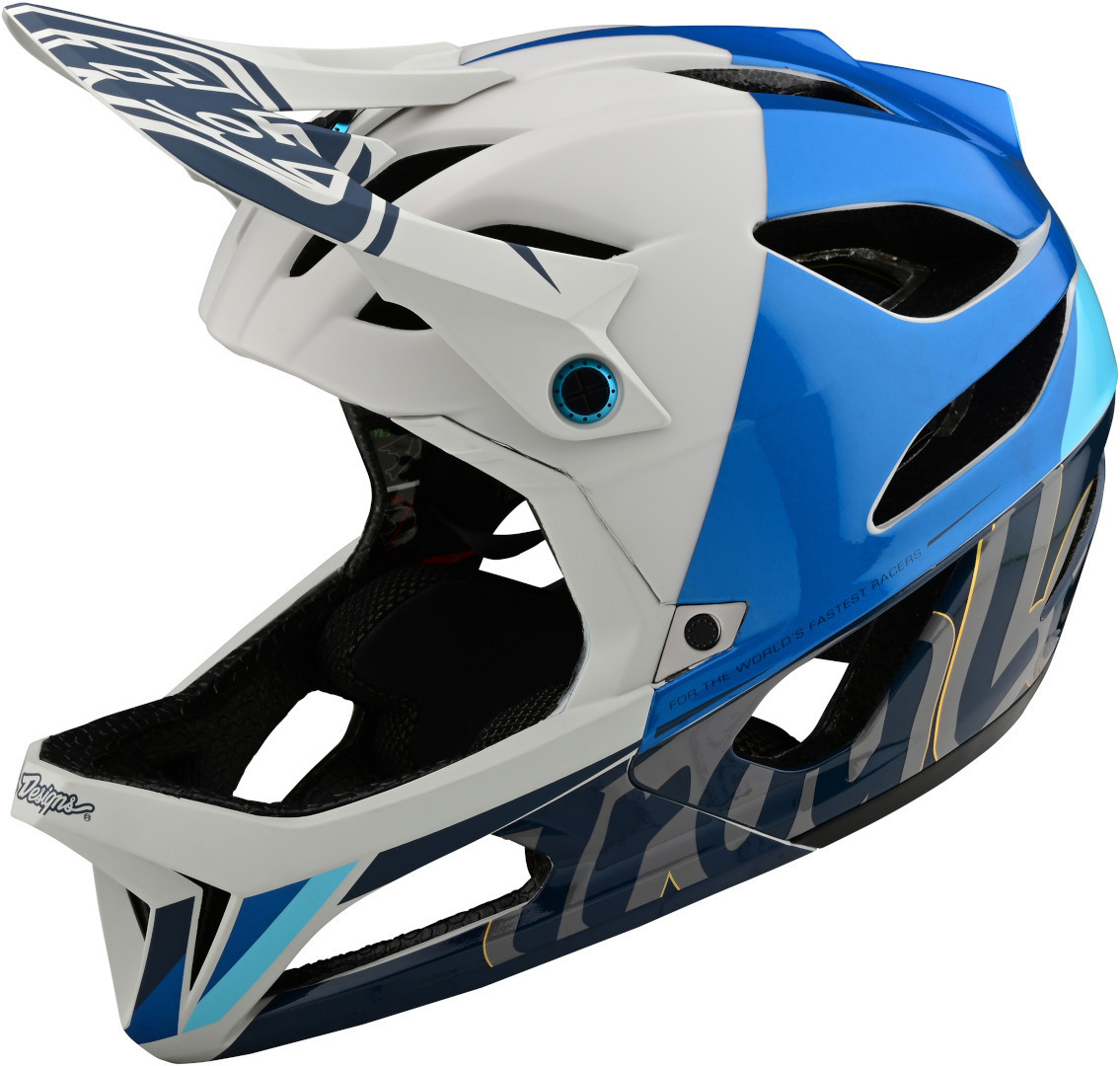 Troy Lee Designs MIPS Stage Nova Casco da discesa, grigio-blu, dimensione XS S