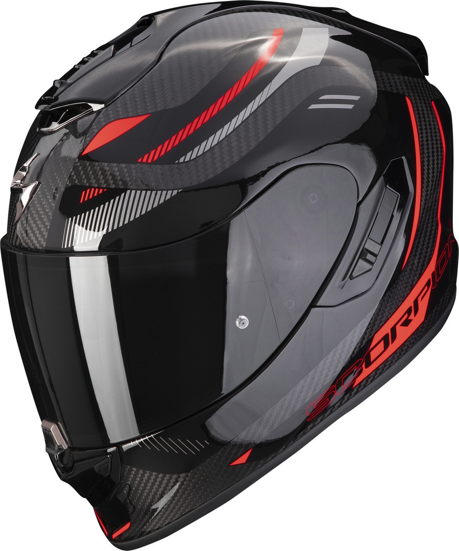 Scorpion EXO-1400 Evo Air Kydra Carbon Helmet, black-red, Size M, black-red, Size M