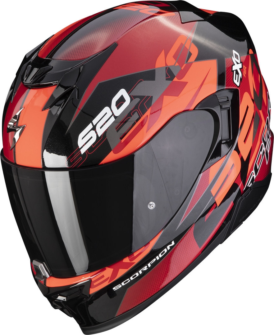 Scorpion EXO-520 Evo Air Cover Helm, zwart-rood, afmeting M