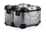 Sistema di valigie in alluminio SW-Motech TRAX ADV - Argento. 45/37 l. Ducati DesertX (22-).