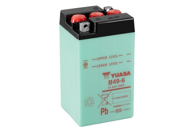 YUASA YUASA Batteria YUASA convenzionale senza acid pack - B49-6 Batteria senza pacco acido