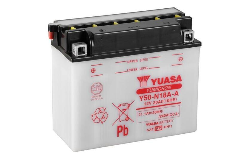 YUASA YUASA Konvenční baterie YUASA bez kyselého obalu - Y50-N18A-A Baterie bez kyselého balení