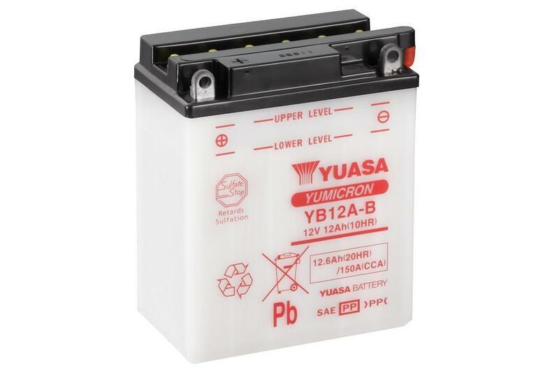 YUASA YUASA Batteria YUASA convenzionale senza acid Pack - YB12A-B Batteria senza pacco acido