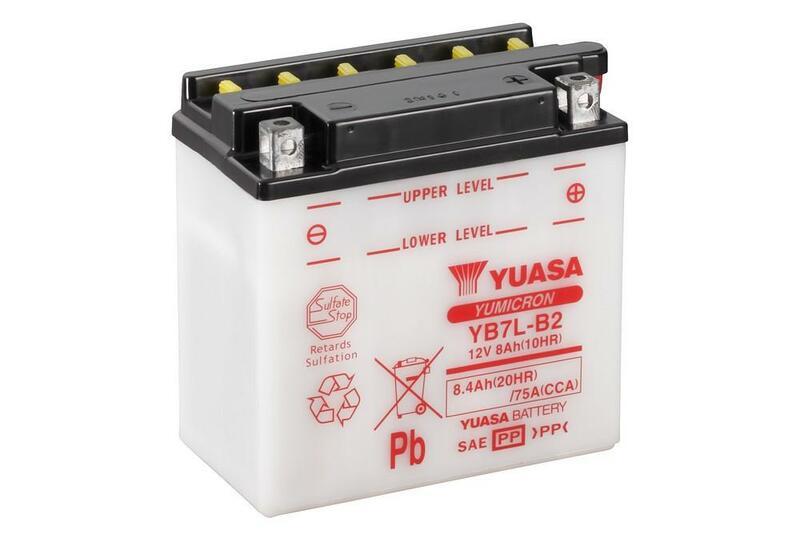 YUASA YUASA Batteria YUASA convenzionale senza acid pack - YB7L-B2 Batteria senza pacco acido
