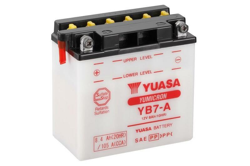 YUASA YUASA Batteria YUASA convenzionale senza acid pack - YB7-A Batteria senza pacco acido