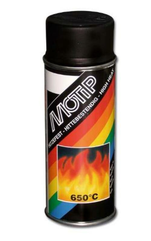 MOTIP-DUPLI Høj temperatur maling MOTIP Black - spray 400 ml