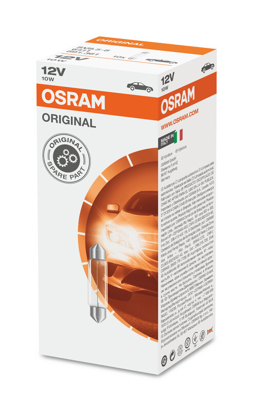 OSRAM オリジナルライン電球 12V 10W - x10