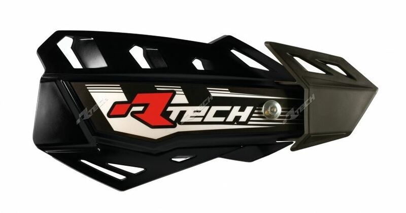 Race Tech Verstellbarer schwarzer FLX-Handschutz