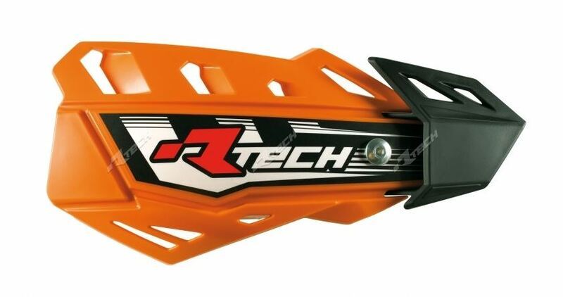 Race Tech 調節可能なオレンジ色のFLXハンドガード
