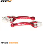 RFX Juego de palancas flexibles forjadas de carrera (rojo) Ensayos AJP Todos los modelos (pero no Sherco)