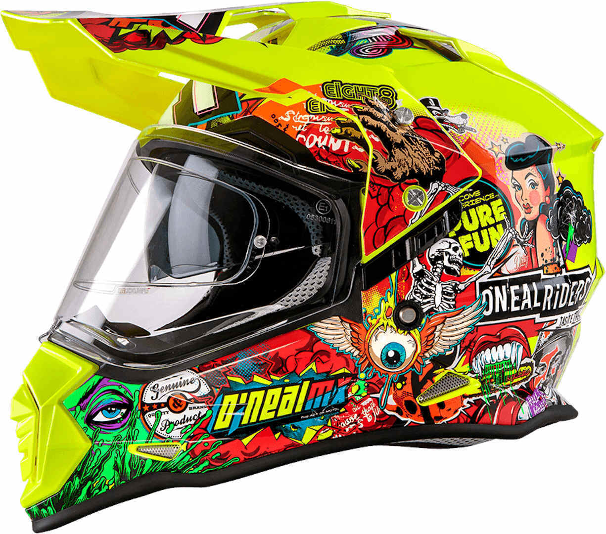 Oneal Sierra Crank 2023 Motocross Helm, mehrfarbig, Größe L