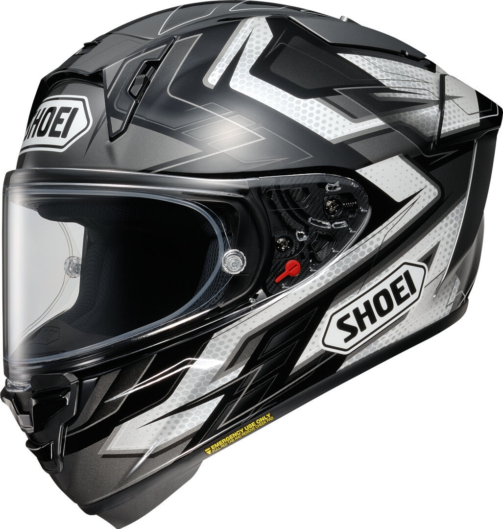 Shoei X-SPR Pro Escalate Helm, schwarz-grau-weiss, Größe L