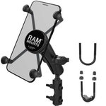 RAM-kiinnikkeet X-Grip-moottoripyöräteline® yleiskiinnikkeellä suurille älypuhelimille