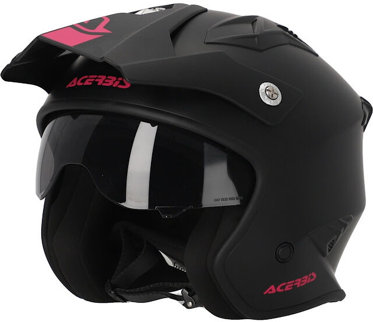 Acerbis Aria 2023 Solid Jet helm, zwart-pink, afmeting L