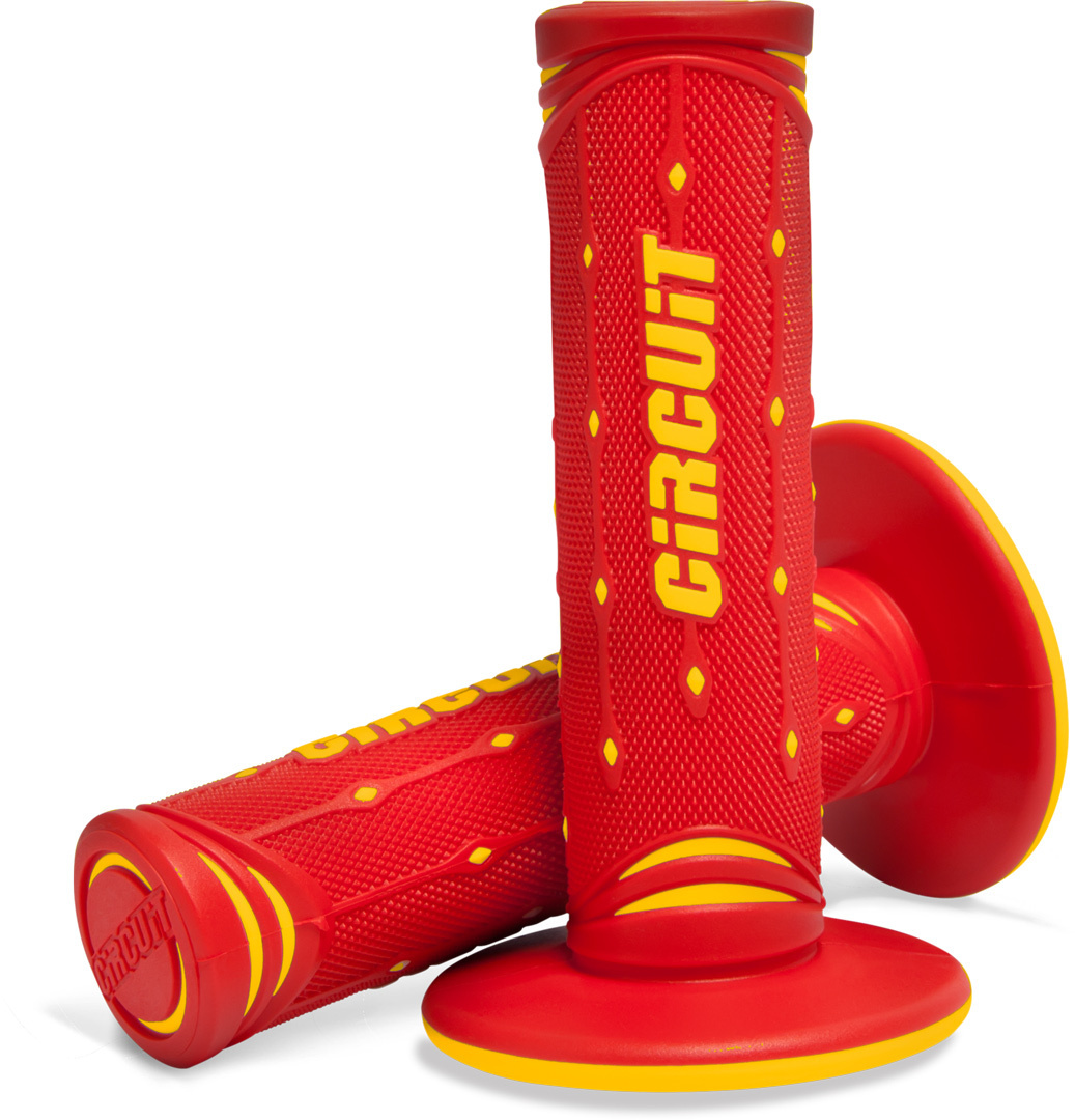 Circuit Equipment JUPITER Racing Gummigriffe, rot-gelb