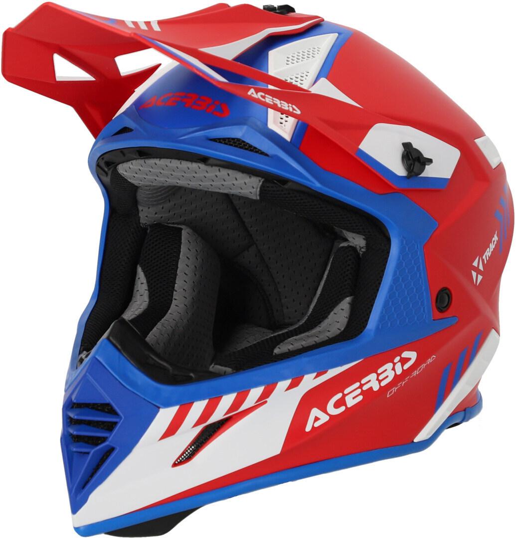 Image of Acerbis X-Track Mips Casco Motocross, rosso-blu, dimensione XS