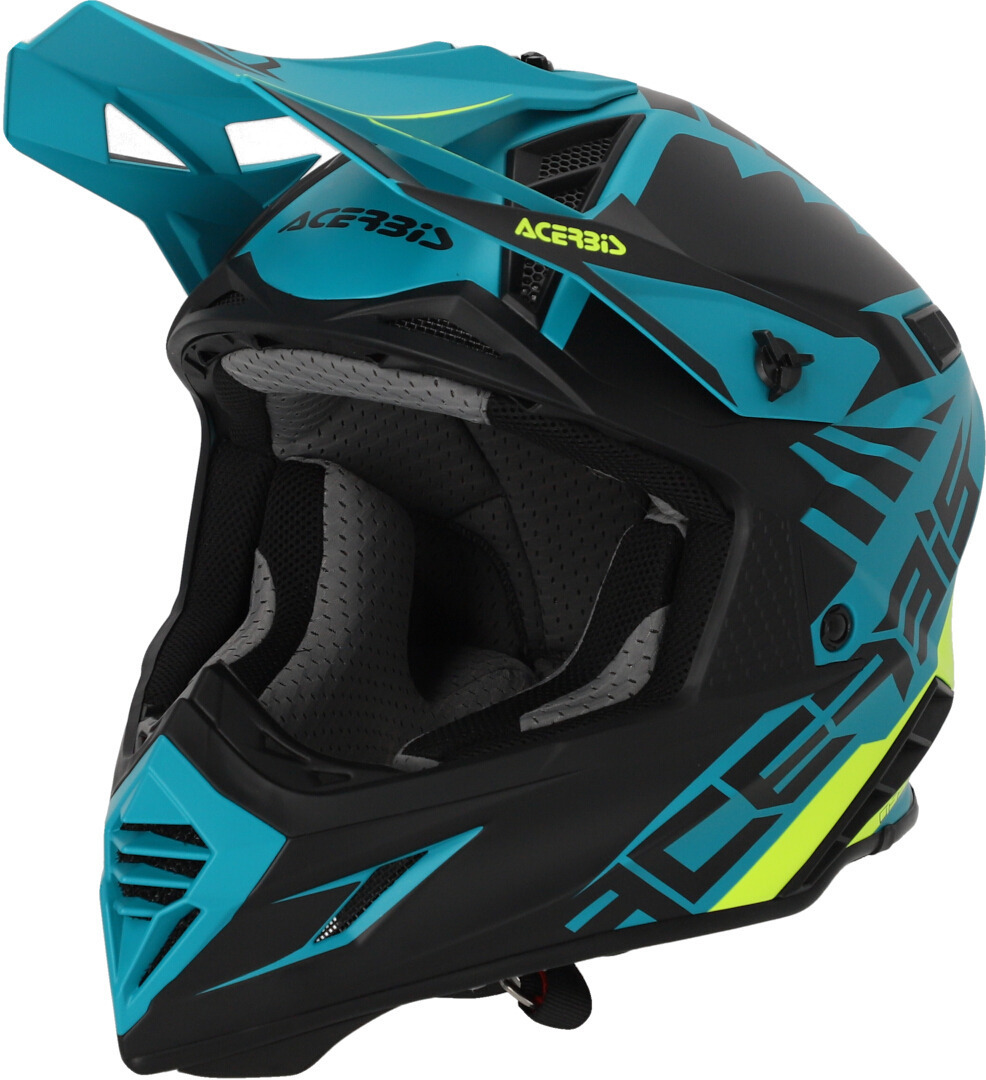Acerbis X-Track 2023 Motocross Helm, schwarz-grün, Größe S
