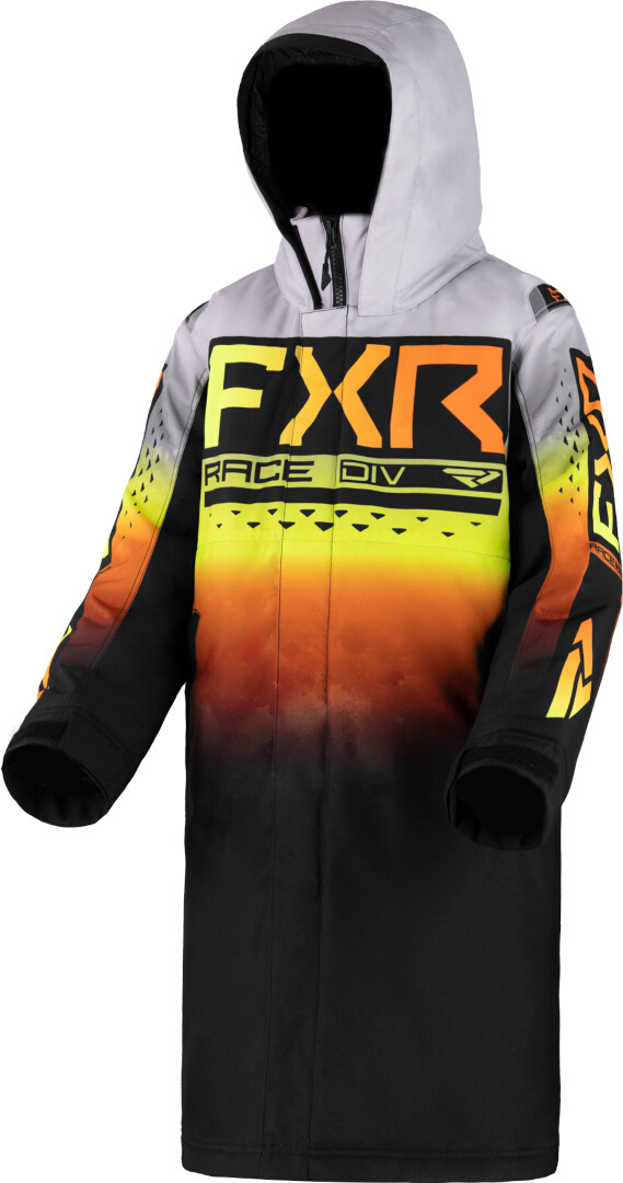 Image of FXR Warm-Up 2023 Cappotto da motoslitta giovanile, nero-grigio, dimensione XS