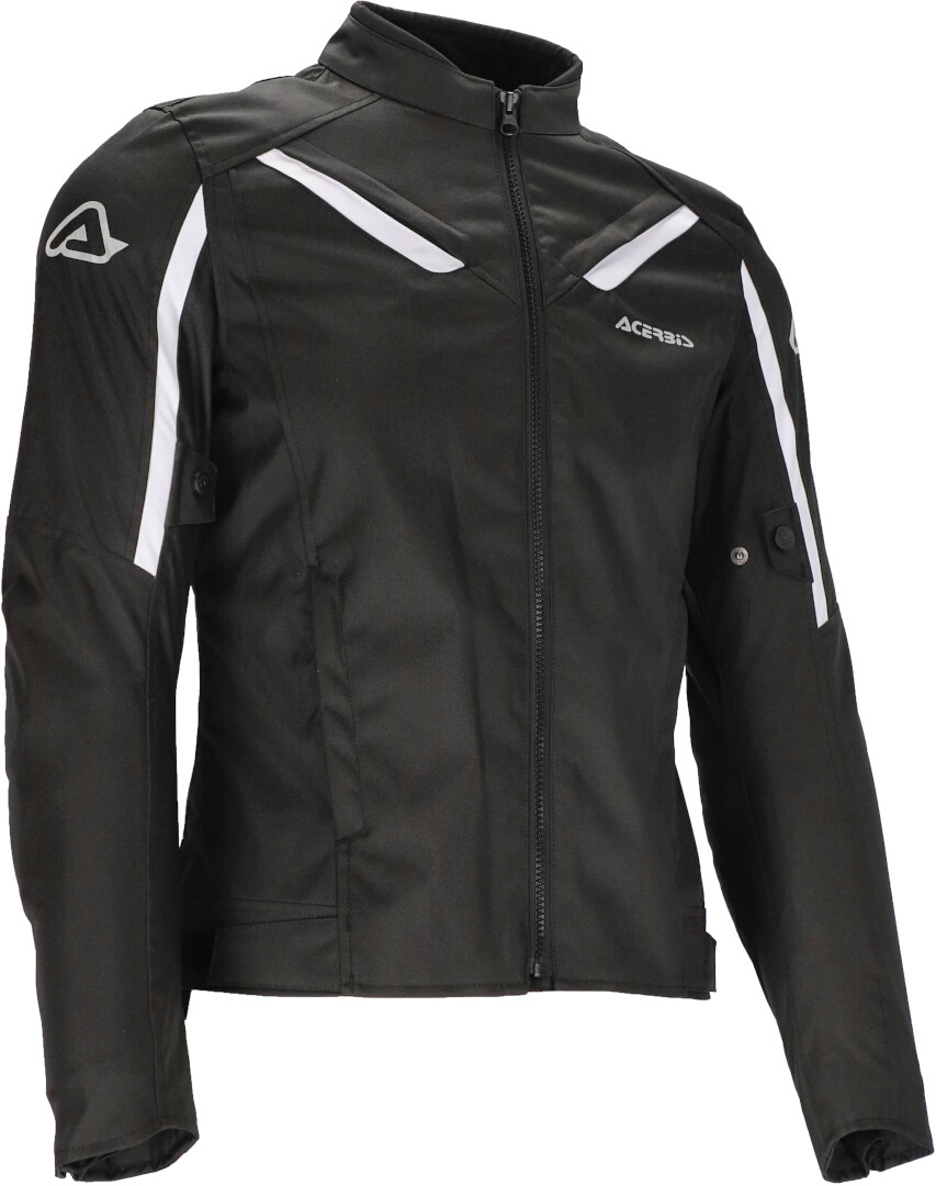 Acerbis X-Mat Motorcycle Textile Jacket, black-white, Size L, black-white, Size L