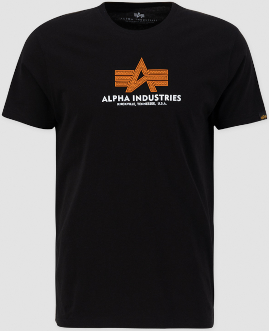 Alpha Industries Basic Rubber T-Shirt, schwarz, Größe M für Männer