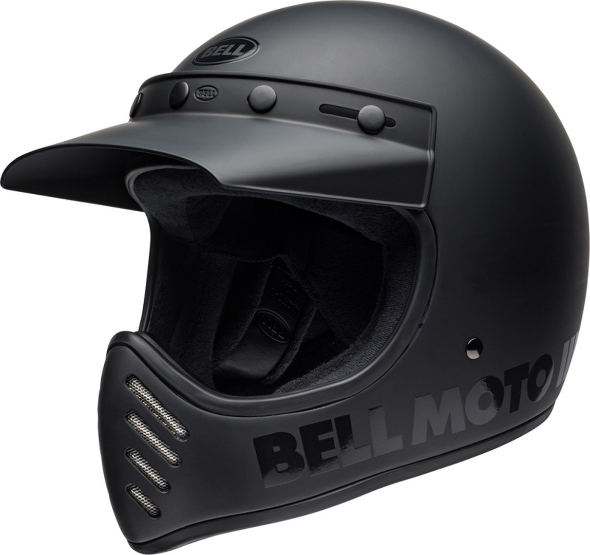 Bell Moto-3 Classic Motocross Helm, schwarz, Größe L