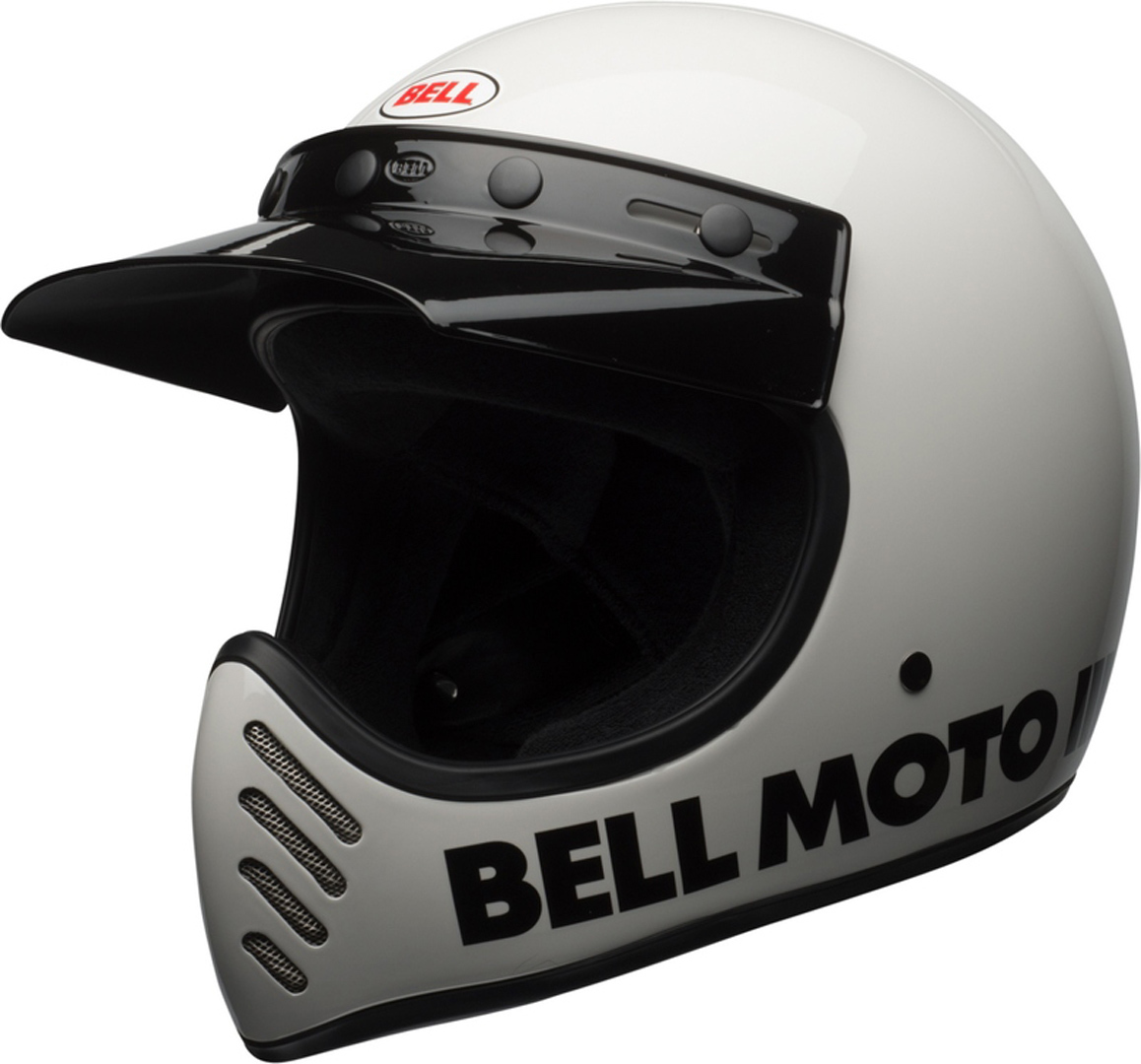 Bell Moto-3 Classic Motocross Helm, weiss, Größe L