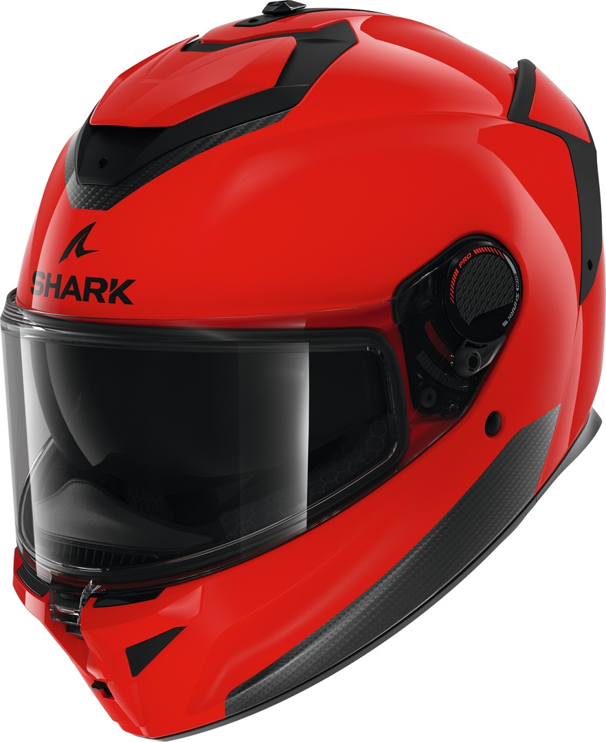 Shark Spartan GT Pro Blank Helm, rot, Größe M
