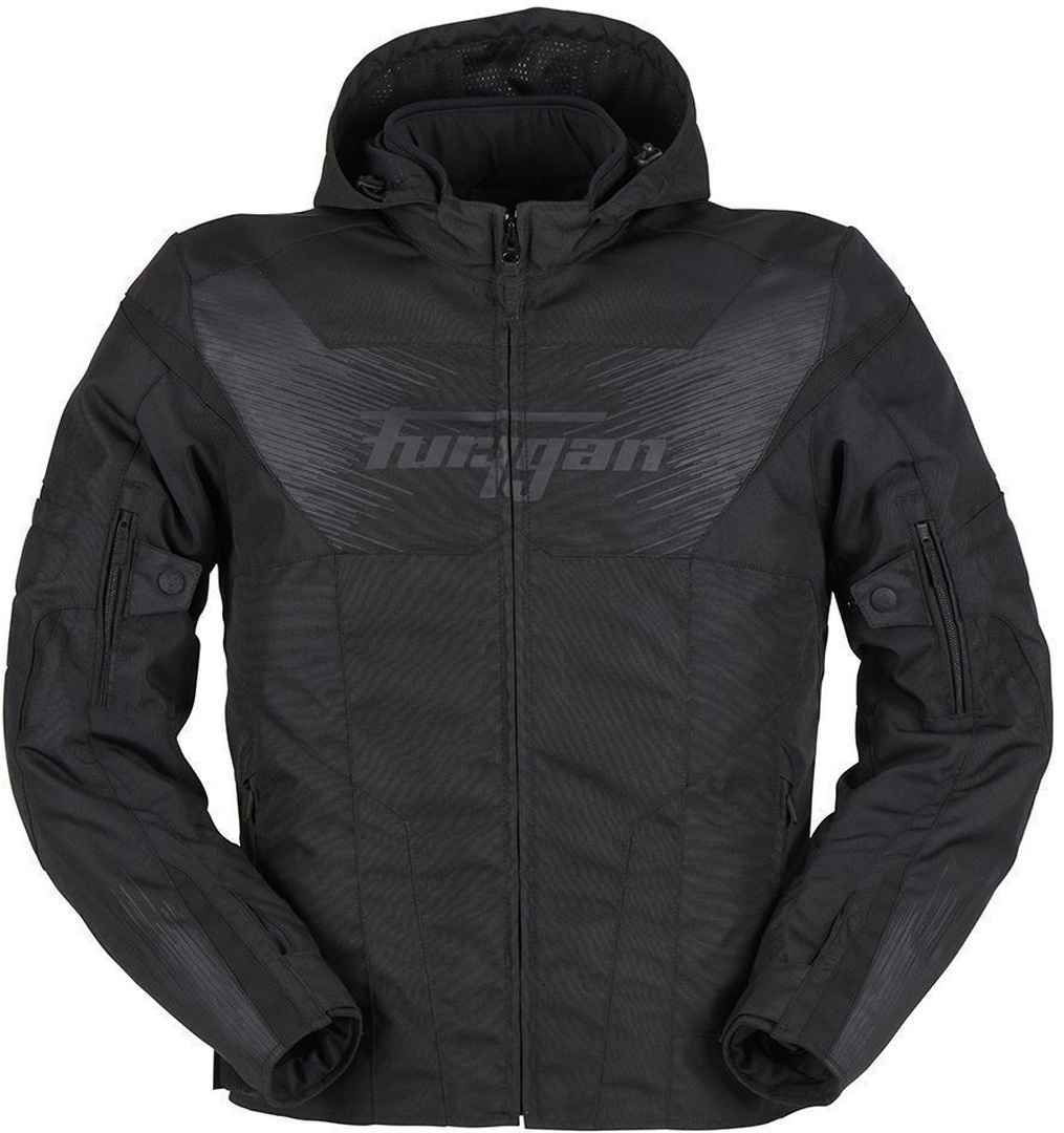 Furygan Shard Wasserdicht Motorrad Textiljacke, schwarz, Größe M