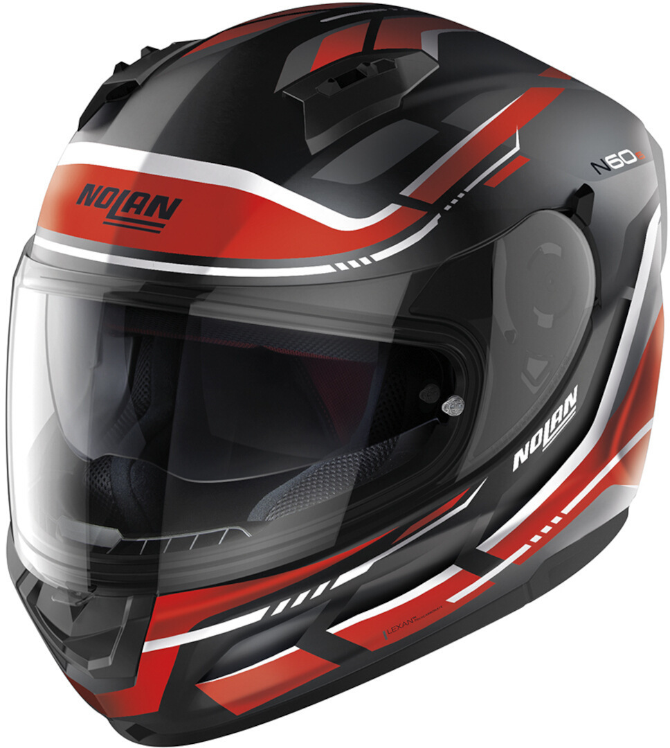 Nolan N60-6 Lancer Helm, schwarz-rot, Größe S