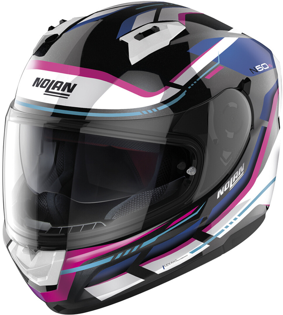 Nolan N60-6 Lancer Helm, schwarz-pink, Größe L