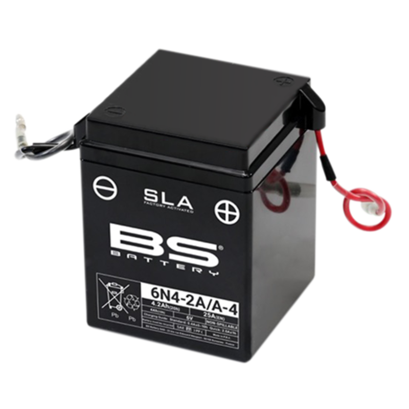 BS Battery Batterie SLA sans entretien activé usine - 6N4-2A/A-4