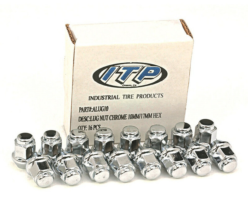 ITP Комплект конической колесной гайки хром 10x1.25 - Коробка из 16 шт.