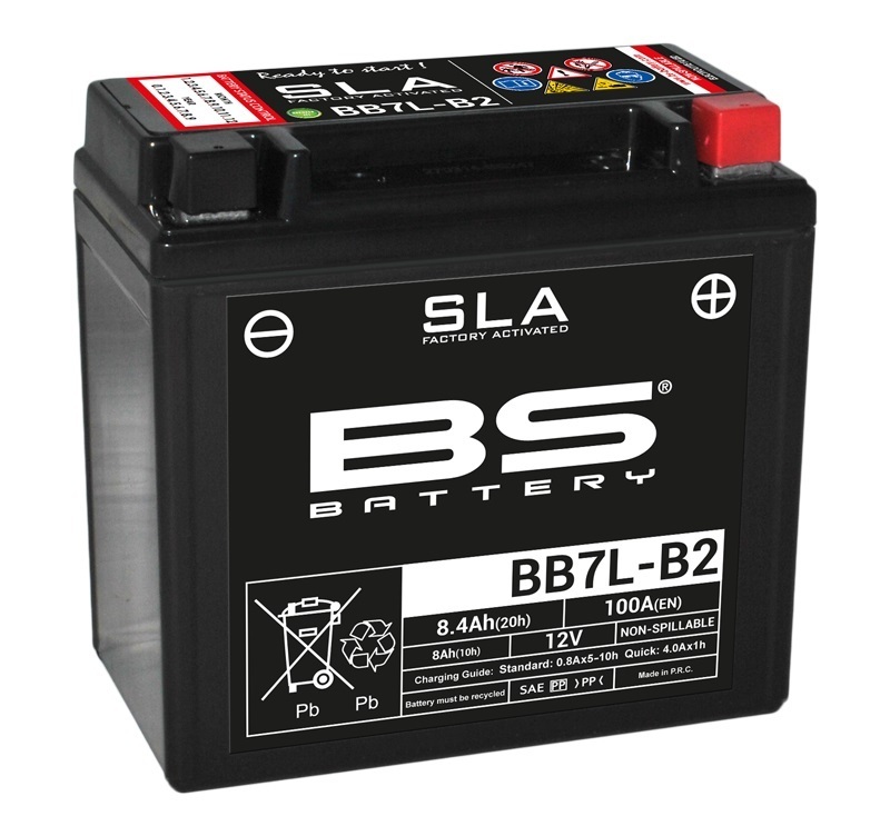 BS Battery Batterie SLA sans entretien activé usine - BB7L-B2