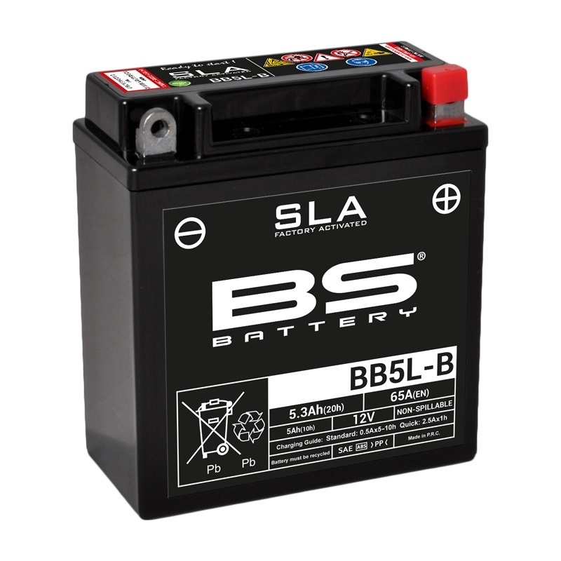 BS Battery Batterie SLA sans entretien activé usine - BB5L-B