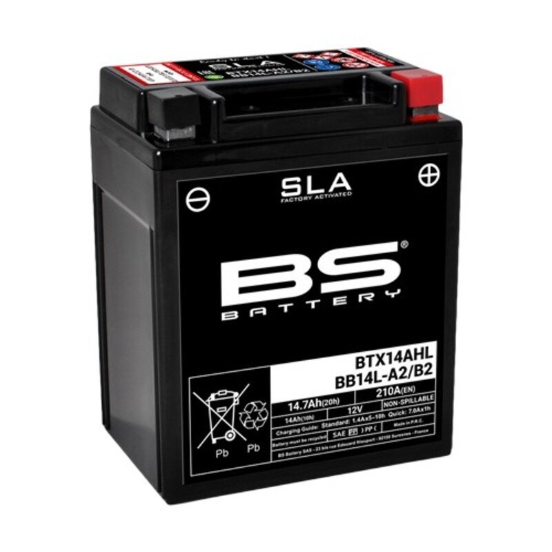 BS Battery Batterie SLA sans entretien activé usine - BTX14AHL / BB14L-A2/B2