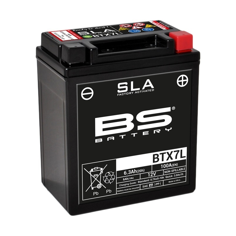 BS Battery Batterie SLA sans entretien activé usine - BTX7L