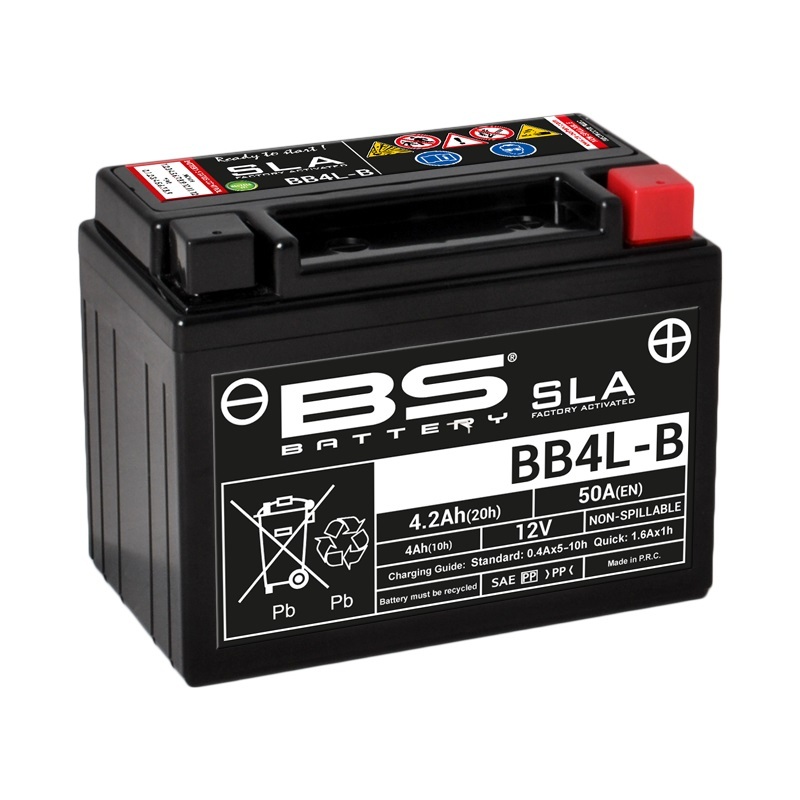 BS Battery Batterie SLA sans entretien activé usine - BB4L-B