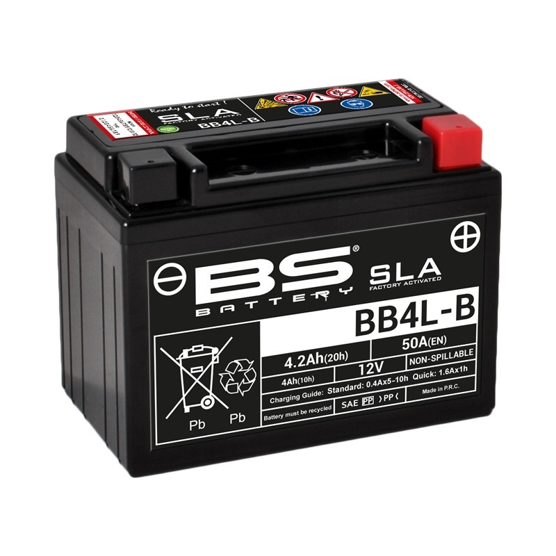 BS Battery Bateria SLA livre de manutenção ativada de fábrica - BB4L-B