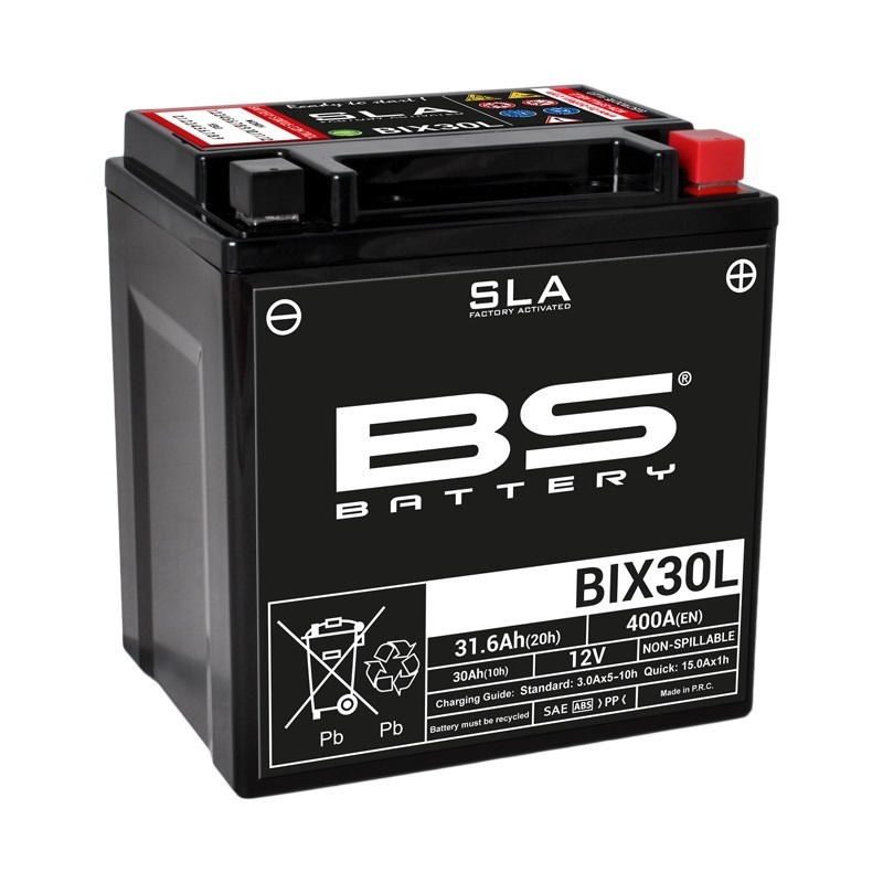 BS Battery Werkseitig aktivierte, wartungsfreie SLA-Batterie - BIX30L