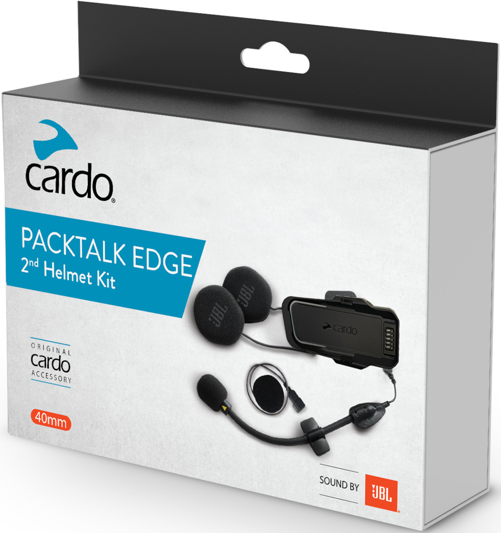 Cardo Packtalk Edge HD JBL 2番目のヘルメット拡張セット ...