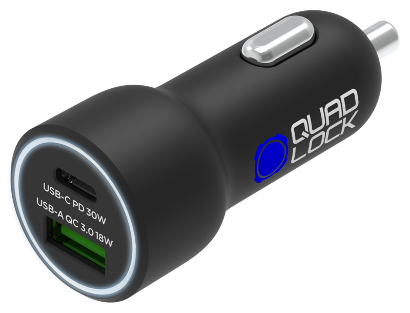 Quad Lock USB (C+A) 48W Dual-Zigarettenanzünder-Ladegerät - günstig kaufen  ▷ FC-Moto