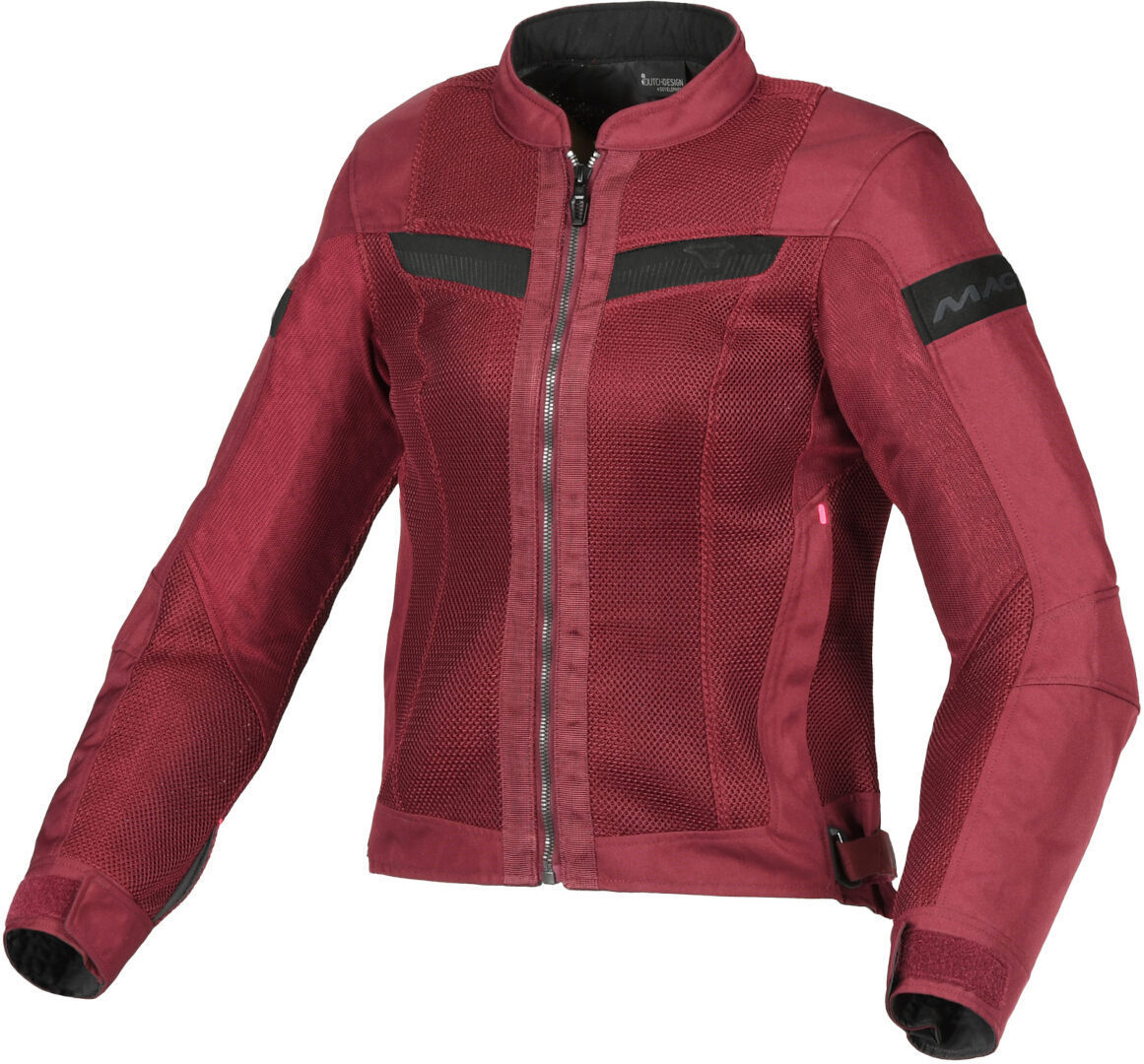 Macna Velotura Damen Motorrad Textiljacke, rot, Größe L