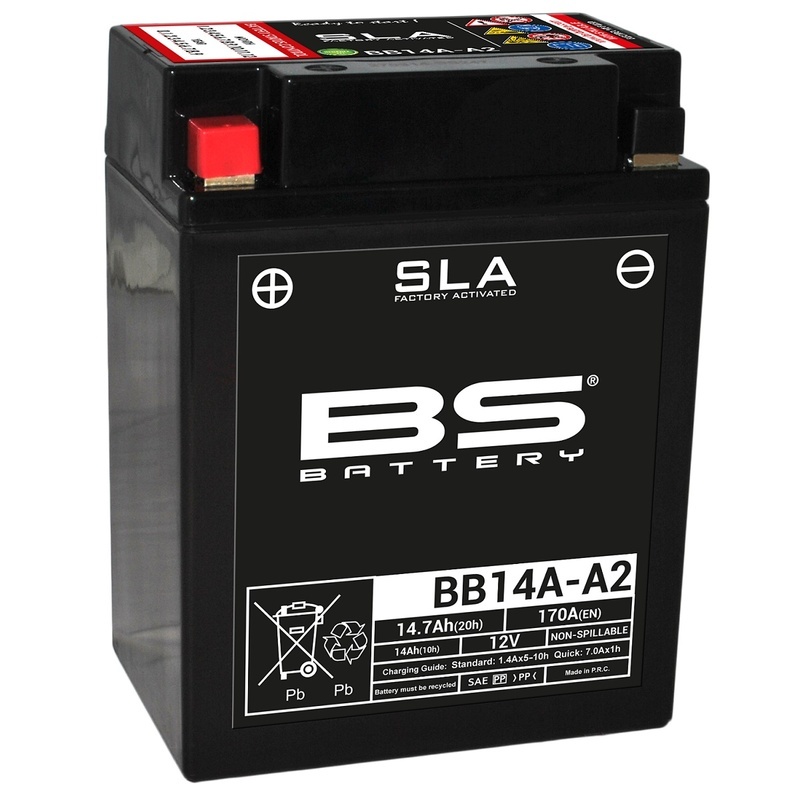 BS Battery Batterie SLA sans entretien activé usine - BB14A-A2