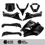 O PARTS Bodykit Matt Schwarz - Piaggio MP3 125/250/300 (11-14) 400 (08-11) 500 (11-13)