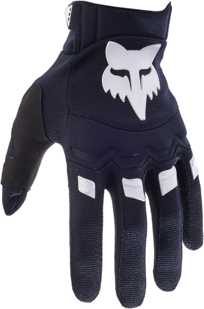 FOX Dirtpaw 2023 Solid Motocross Gloves, black-white, Size S